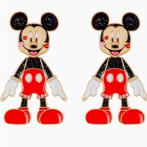 Disney x Bauble Bar - Valentine Mickey drop earrings NWT